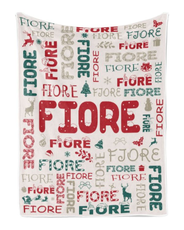 Personalized Christmas Blanket with Name, Custom Name Blanket for Baby, Custom Blanket with Christmas Tree, Christmas Gift for Fbus01541 Fiore XMASBL02