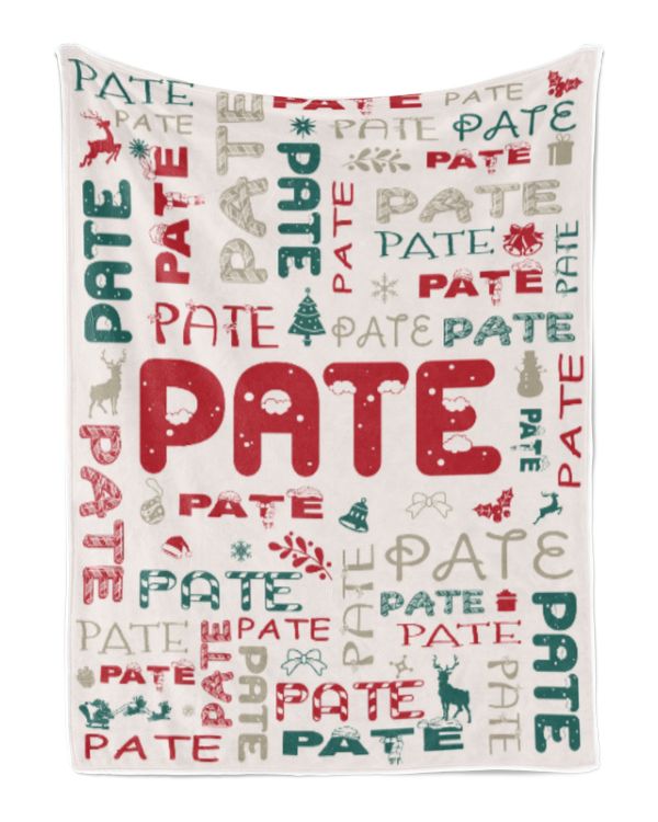 Personalized Christmas Blanket with Name, Custom Name Blanket for Baby, Custom Blanket with Christmas Tree, Christmas Gift for Fbus00549 Pate XMASBL02