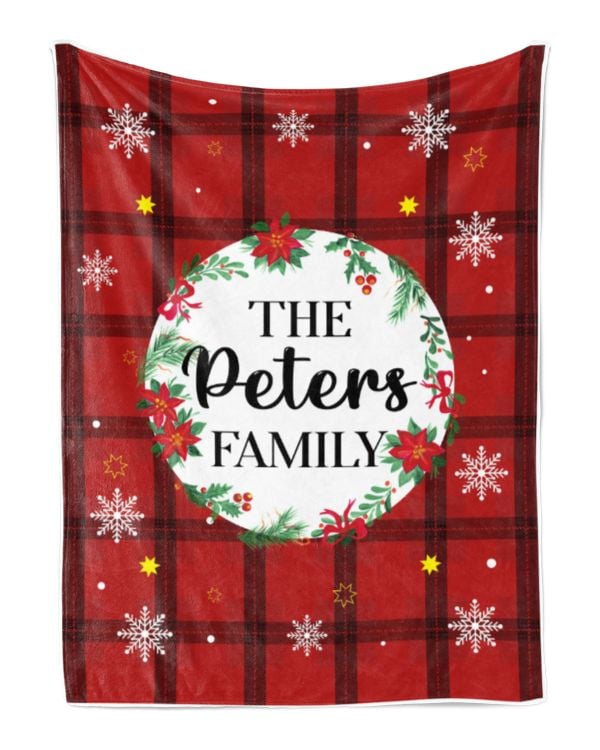 Merry Christmas Fleece Blanket, Personalized Christmas Blanket Gifts for Fbus02569 Peters XMASBL04