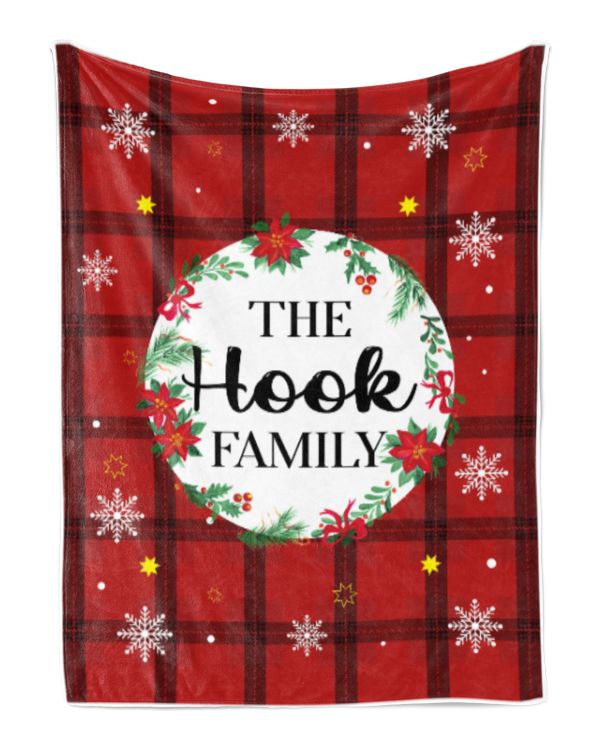 Merry Christmas Fleece Blanket, Personalized Christmas Blanket Gifts for Fbus00592 Hook XMASBL04