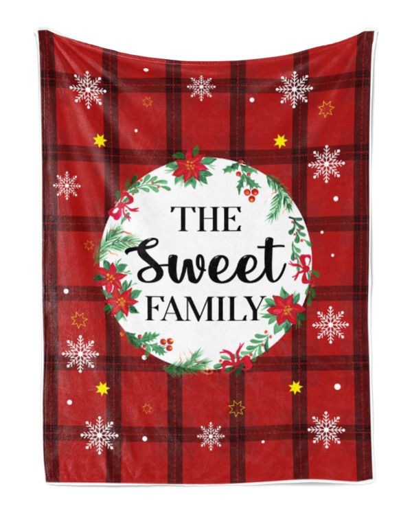 Merry Christmas Fleece Blanket, Personalized Christmas Blanket Gifts for Fbus01109 Sweet XMASBL04