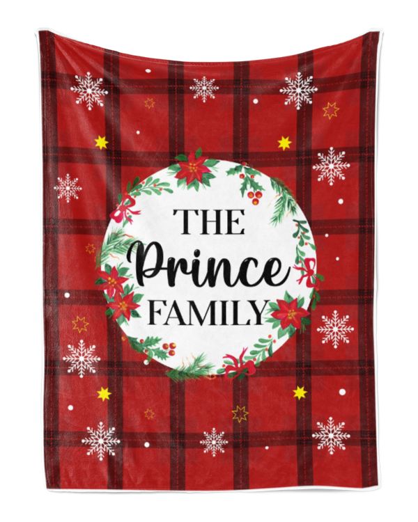 Merry Christmas Fleece Blanket, Personalized Christmas Blanket Gifts for Fbus02841 Prince XMASBL04