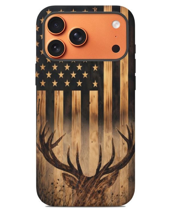 Deer Hunting US Flag