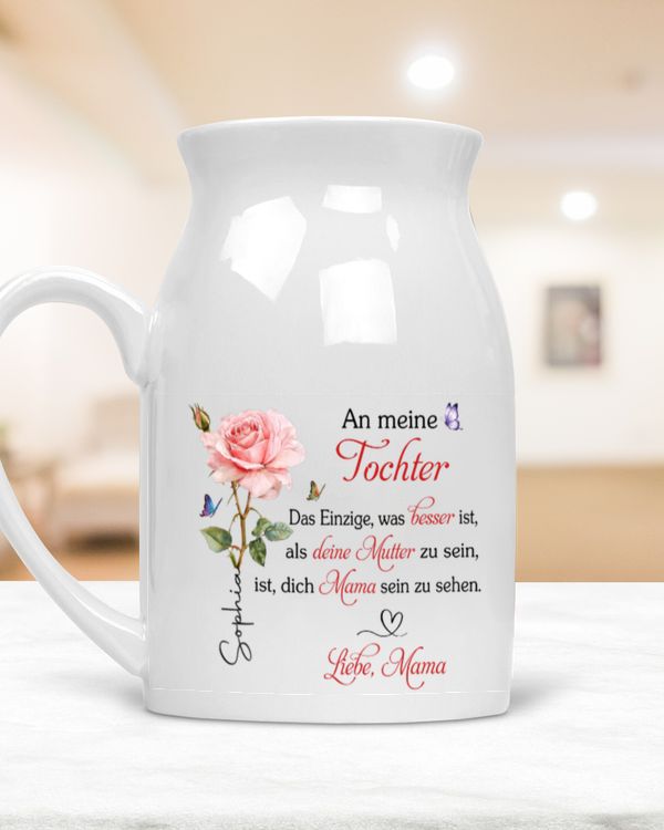 Ceramic Flower Vase Milk-Jug Shape