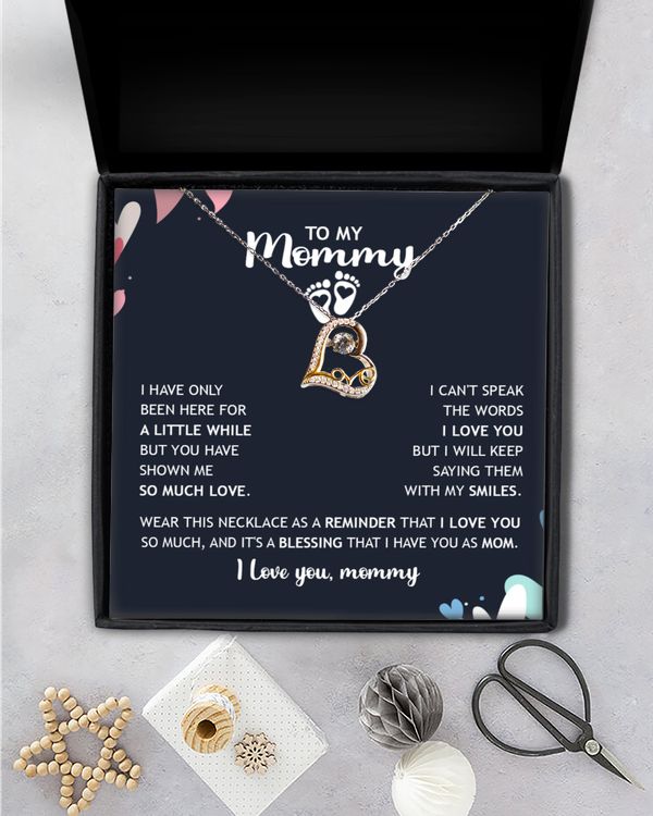 To My Mommy Necklace - Gift For Mom To Be, New Mom First Mother's Day