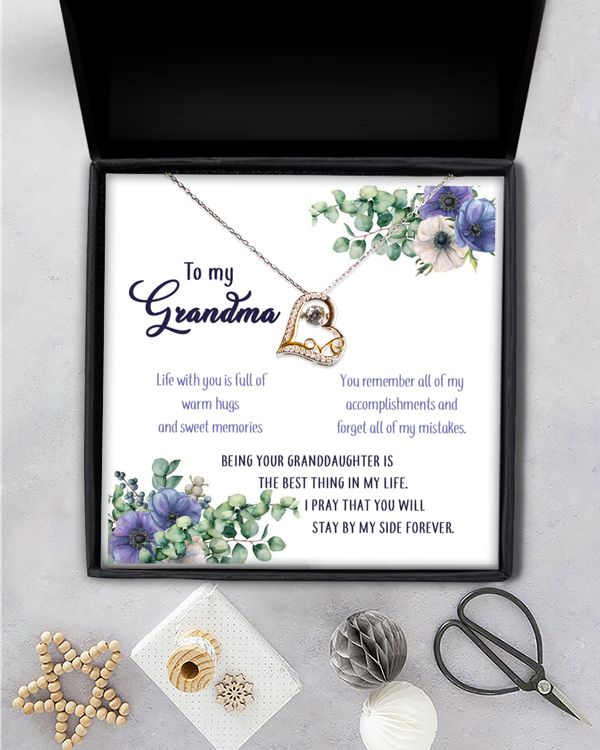 Grandma Valentines Gift Necklace, Birthday Gift For Grandma, Appreciation Gift For Nana, Meaningful Present For Grandmother