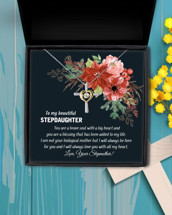Step Daughter Necklace, Bonus Daughter Jewelry, Wedding Gift to Step Daughter, Gifts for Bonus Daughter, Necklace from Step Mom
