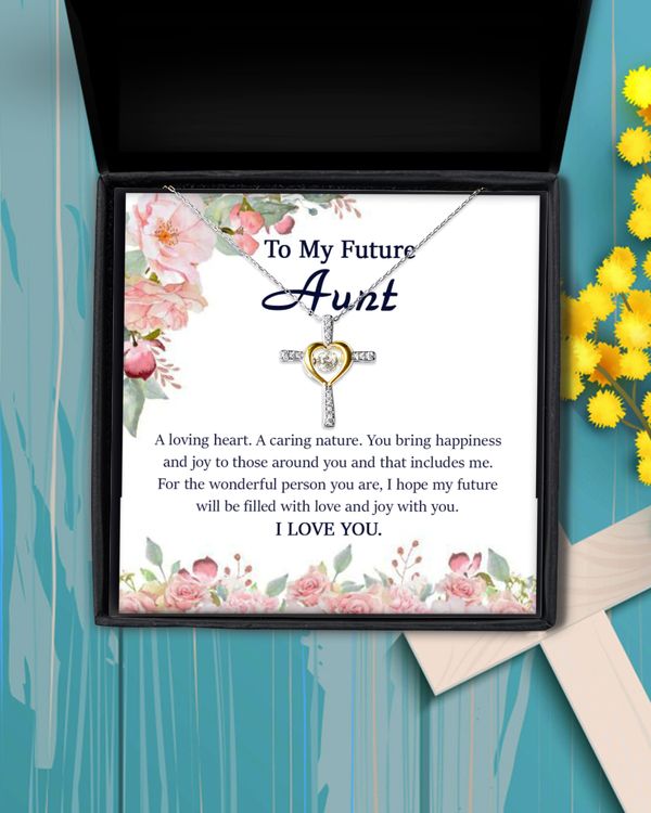 Future Aunt Love Knot Necklace, Wedding Gift for Future Aunt, Aunt of The Groom Necklace from Bride, Future Aunt Valentines Gift Idea