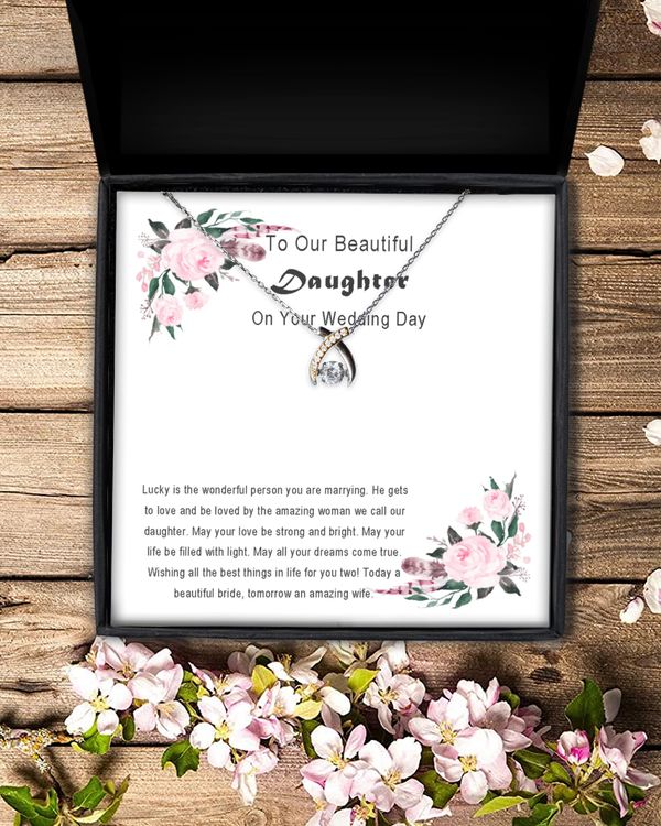 SenPrints Wish Bone Necklace with Message Card