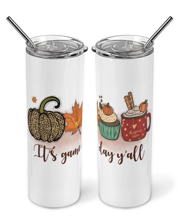 It's Game Day Y'All Skinny Tumbler