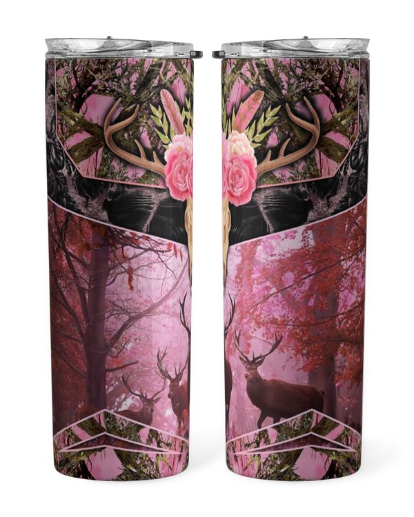 Skinny Tumbler Deer Hunting and Pink Camo Hunt