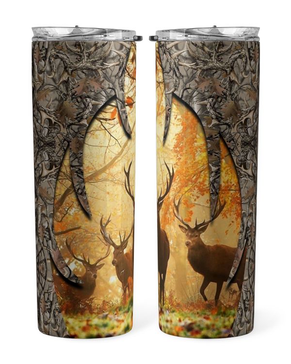 Skinny Tumbler Hunting Deer Camo
