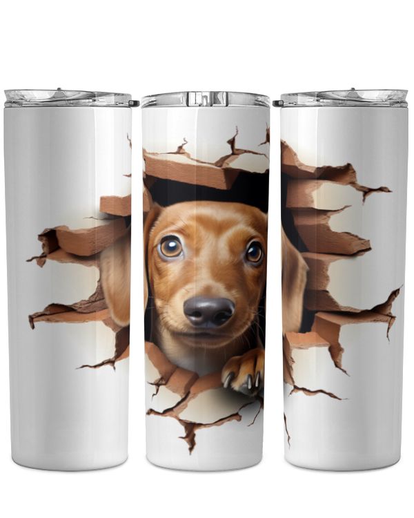 3D Dachshund Tumbler 2