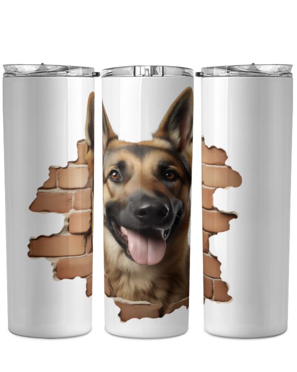 3D German Shepherd Tumbler 2