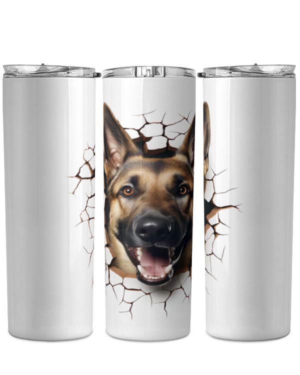 3D German Shepherd Tumbler 1