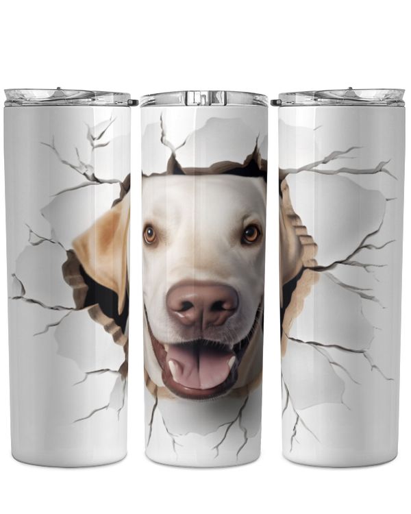 3D Labrador Retriever Tumbler
