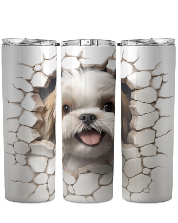 3D Shih Tzu Tumbler 2