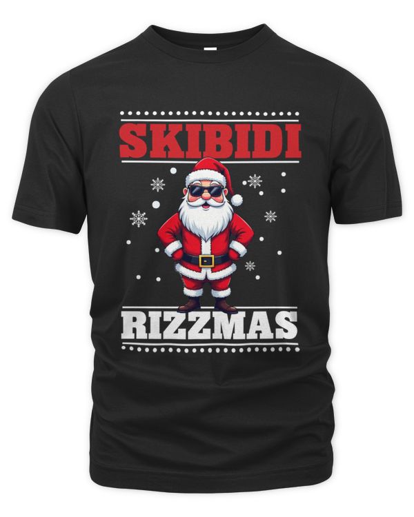 Skibidi Rizzmas Funny Gen Alpha Slang Christmas Penguin