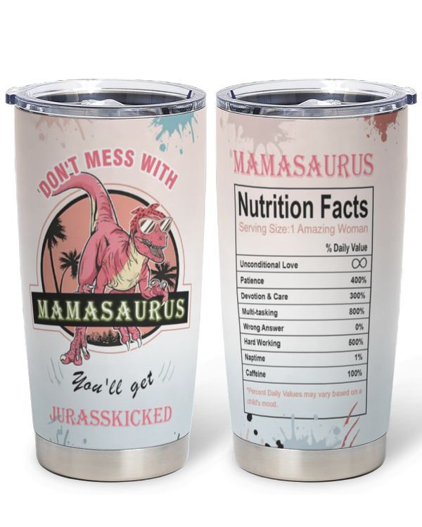 Gifts For Mom From Son Funny Birthday Gifts For Mother From Daughter Gifts For Mothers Day 20oz Mom Dinosaur Cup Christmas Presents For Mother From Kids Travel Tumbler With Lid Straw