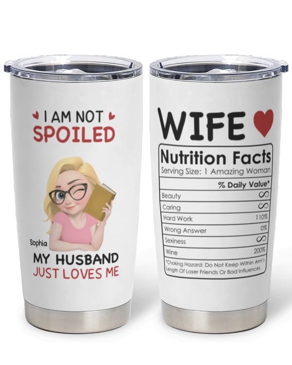 Miah2224 I'm Not Spoiled My Husband Just Loves Me Drinkware